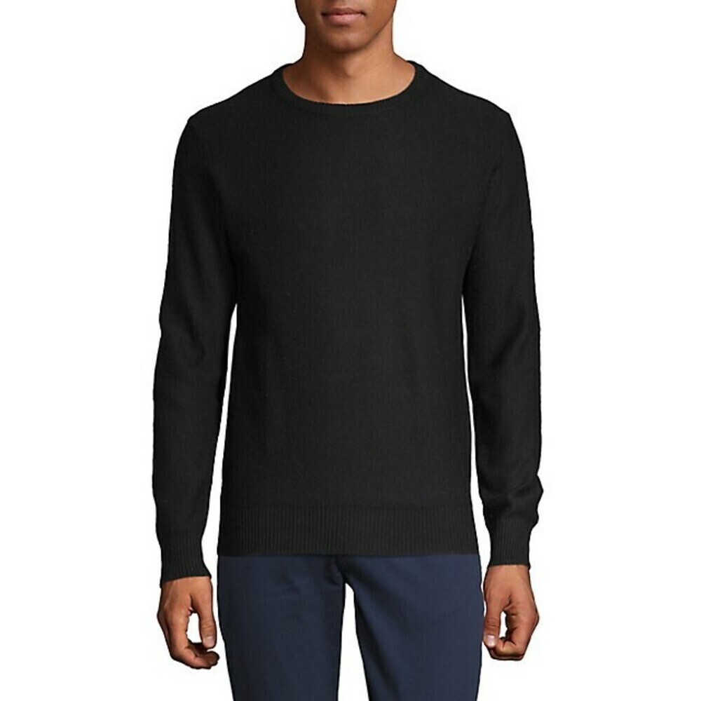 Highland Collective Men's Classic Crewneck Sweater In Anthracite Grey Size M